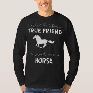 Rolig häst T-shirt: Guds sanna vän present T Shirt