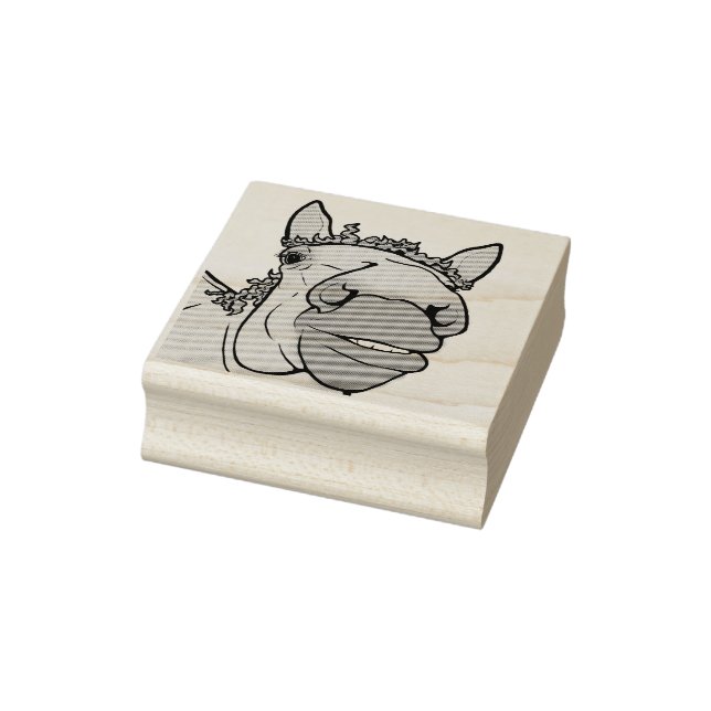 Rolig Hästälskare Whimsical Ladanterapi Stämpel (Stämpel)