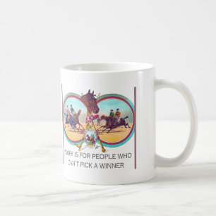 Rolig hästkapplöpning - fungera för folk som in kaffemugg