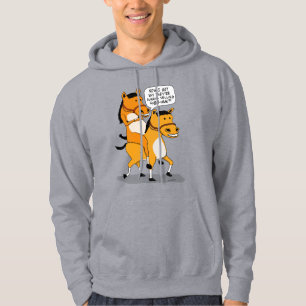 Rolig hästridninghäst hoodie