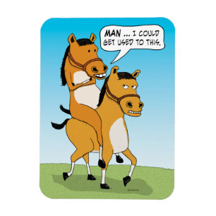 Rolig hästridninghäst magnet