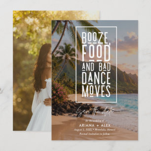 Rolig Hawaii-destinationsfotografihjälp vid bröllo Spara Datumet