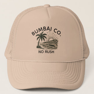 Rolig hawaiiansk Bumbai Co No Rush Retro Surf Beig Keps