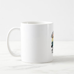 Rolig Häxa Lärare Trasig Kvast Halloween Design_ Kaffemugg