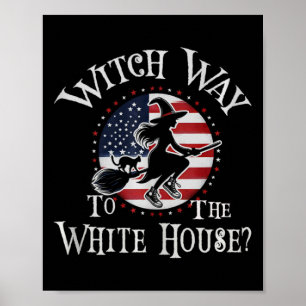 Rolig Häxa Väg Till Vita Huset Kamala Harris Wheim Poster