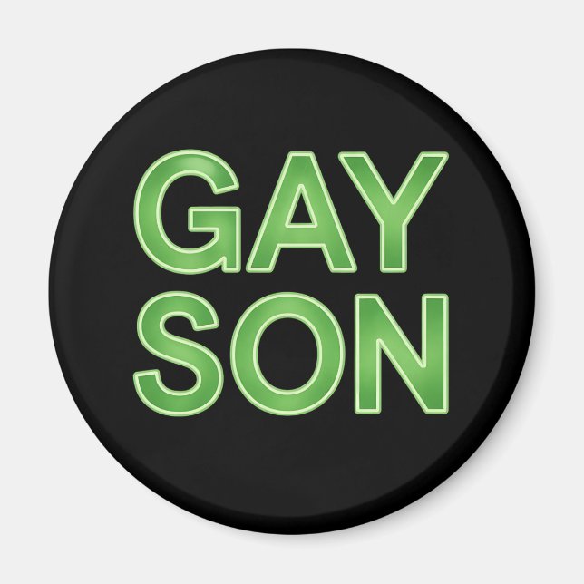 Rolig HBTQ-stolt son Magnet (Framsidan)
