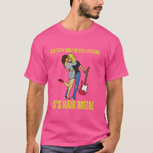 Rolig Heavy Metal Gitarrist 80-tals Hårband Gen T Shirt
