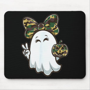 Rolig Hej Jakt Säsong Halloween Kamouflage Ca Musmatta