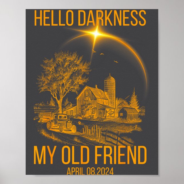 Rolig Hej Mörker 8 April Total Poster (Framsidan)