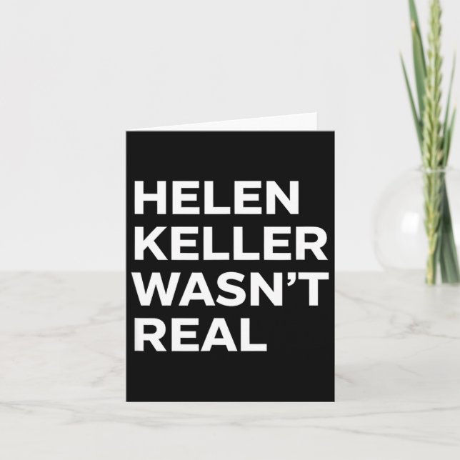 Rolig helen keller var inte riktigt påstående sati kort (Framsida)
