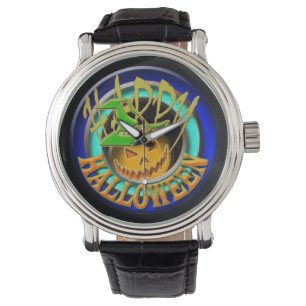 Rolig helgdag för pumpahappy halloween armbandsur