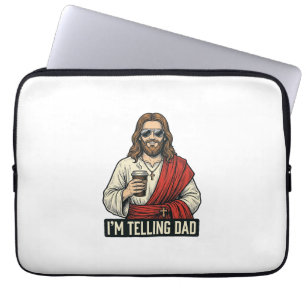 Rolig Helige Fader Kaffe Vintage Gravyr T-Shirt D Laptop Fodral