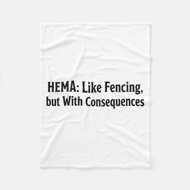 Rolig Hema Tröja - Som Fäktning Men Med Konsekvens Fleecefilt (Framsidan)