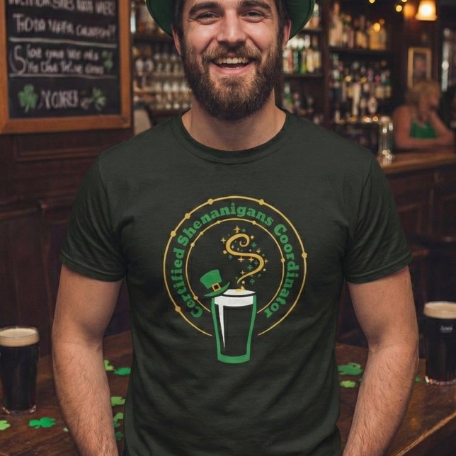 Rolig herr St Patricks Day Shenanigans Team T-shir T Shirt (Skapare uppladdad)