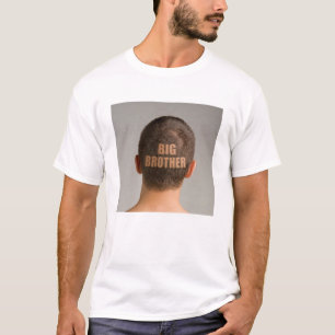Rolig herrars Big Brother frisyr Rakad huvud T-shi T-shirt