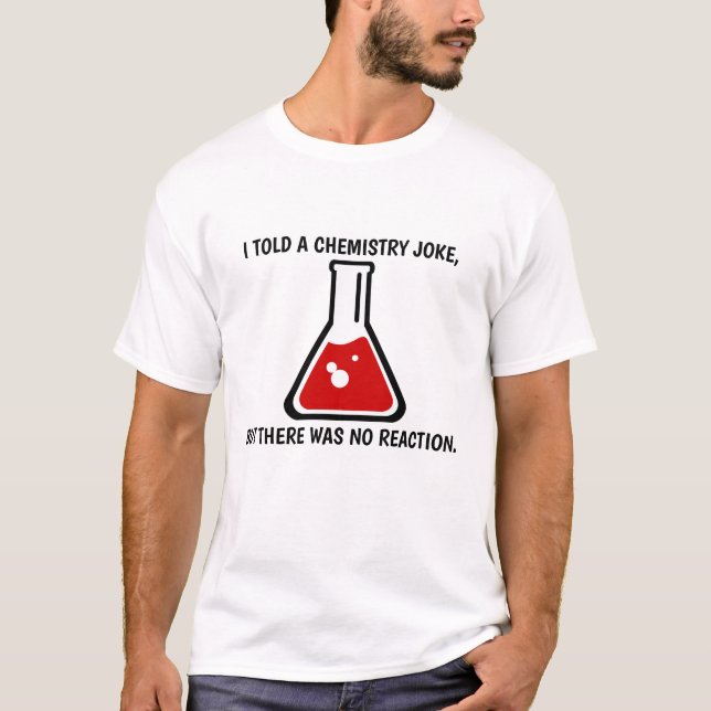 Rolig herrtröja för kemilärare t shirt (Framsida)
