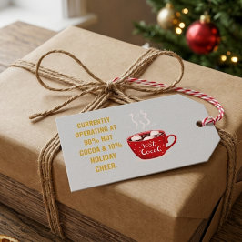 Rolig het choklad & höstglädje festlig jul presentetikett