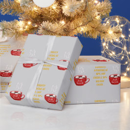 Rolig het choklad & höstglädje festlig jul presentpapper