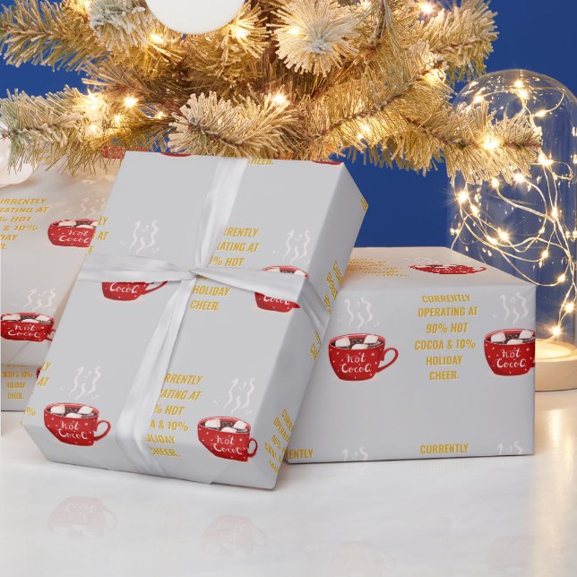 Rolig het choklad & höstglädje festlig jul  presentpapper (Helgdagar)