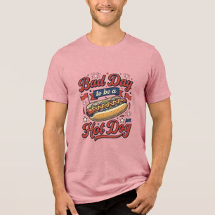 Rolig het dogg vintage patriotisk mat t-shirt desi
