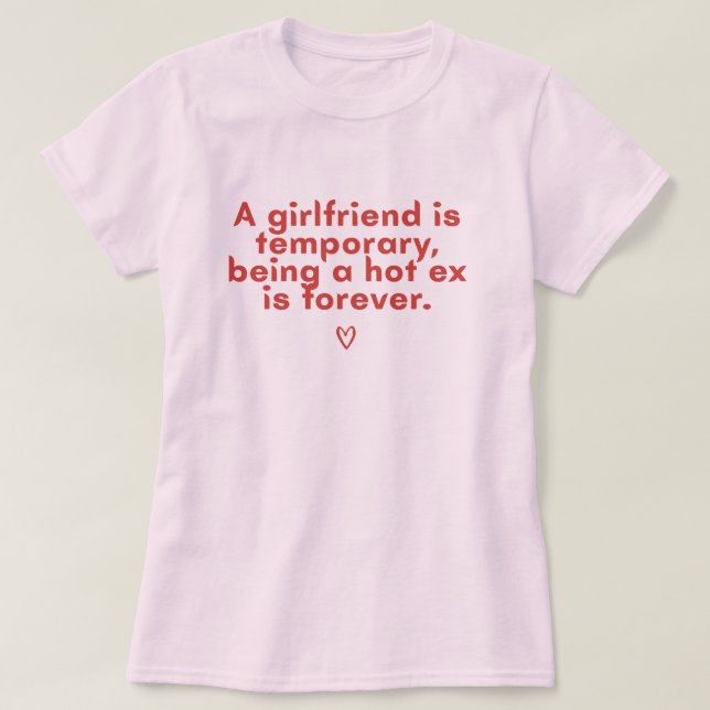 Rolig het ex-citat t-shirt för kvinnor  (Design framsida)