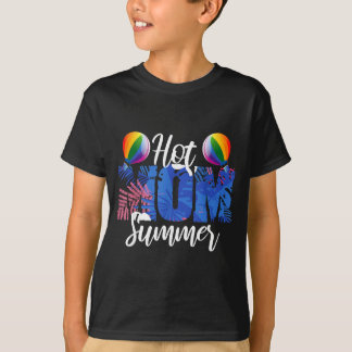 Rolig het mamma sommarblommig varmluftsballong mam t shirt