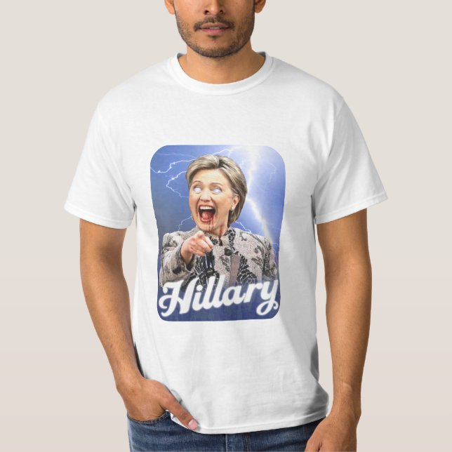 Rolig Hillary Clinton skjorta -, Satanic v.1 T-shirt (Framsida)