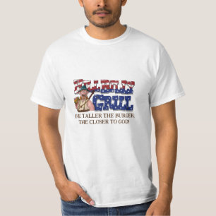 Rolig HillBilly Grill Danmark T-Shirt! T Shirt