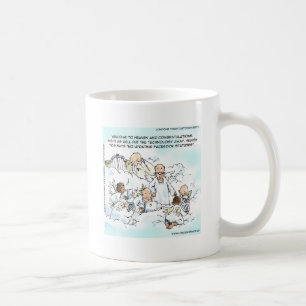 Rolig himmelsk social media kaffemugg