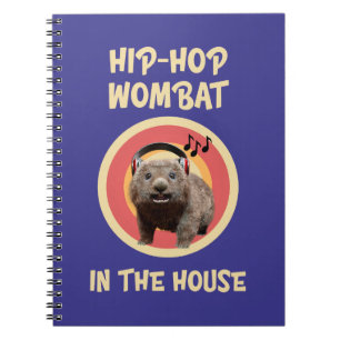 Rolig Hip-hop Vombat i Huset Anteckningsbok