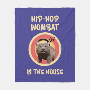 Rolig Hip-hop Vombat i Huset Fleecefilt
