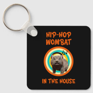 Rolig Hip-hop Vombat i Huset Nyckelring