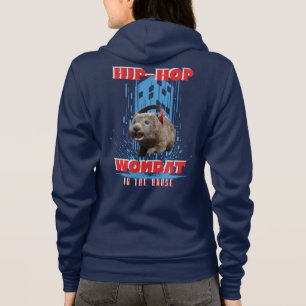 Rolig Hip Hop-Vombat Musik Djur T Shirt