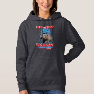 Rolig Hip Hop-Vombat Musik Djur T Shirt