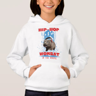Rolig Hip Hop-Vombat Musik Djur T Shirt