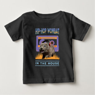 Rolig Hip-Hop Wombat Musikälskare med Hörlurar T Shirt