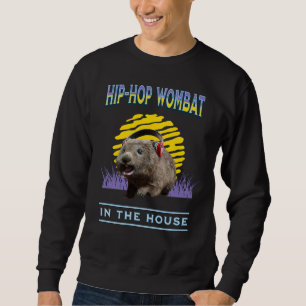 Rolig Hip Hop Wombatmusik Humor Lång Ärmad Tröja