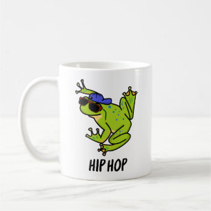 Rolig Hiphop Hoppande Groda Puns Kaffemugg