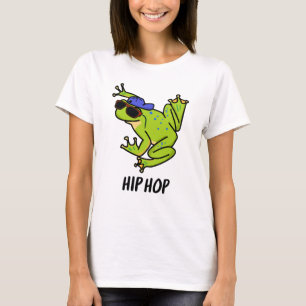 Rolig Hiphop Hoppande Groda Puns T Shirt