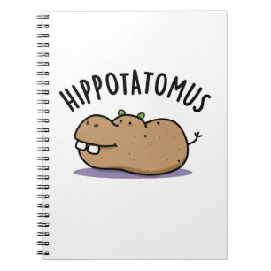 Rolig Hippo-potatis skämt Anteckningsbok