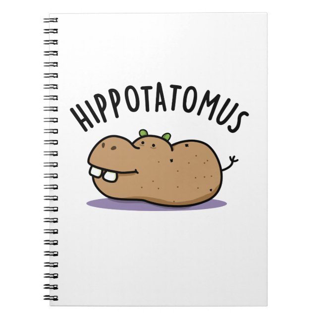 Rolig Hippo-potatis skämt  Anteckningsbok (Framsidan)