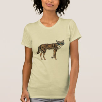 Rolig Hipsterprärievarg med solglasögon T-shirt