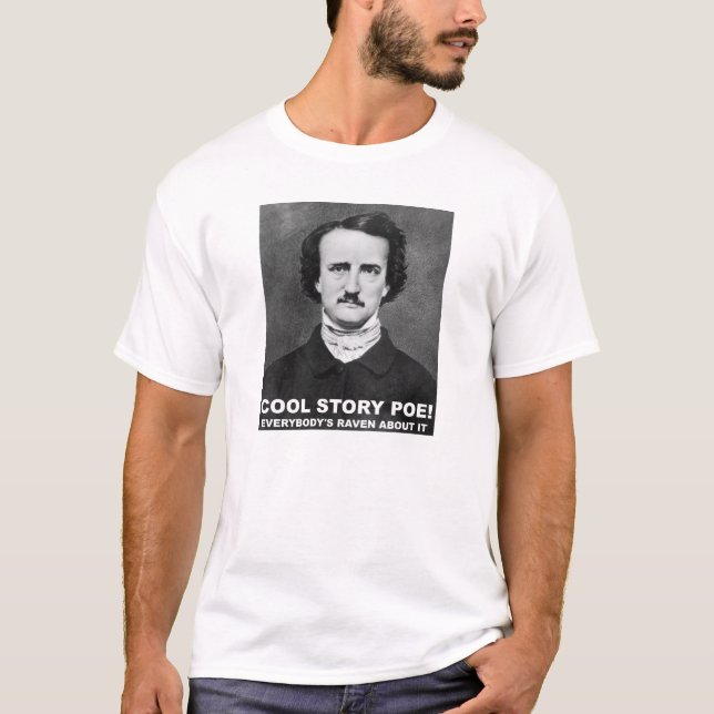 Rolig Historia Poe Rolig T-shirt (Framsida)