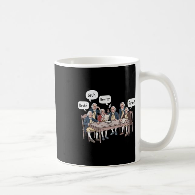 Rolig historielärare Grundande Fäder Historisk  Kaffemugg (Höger)