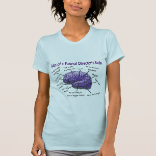 Rolig hjärndesign för begravningsentreprenör/f t-shirt