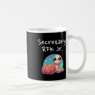 Rolig hjärnmask sekreterare Rfk Jr. Kaffemugg