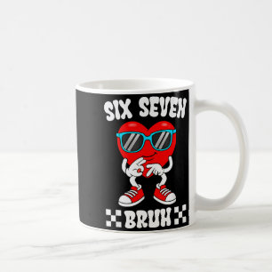 Rolig Hjärtat 67 Bruh Alla hjärtans dag Sex Sju Me Kaffemugg