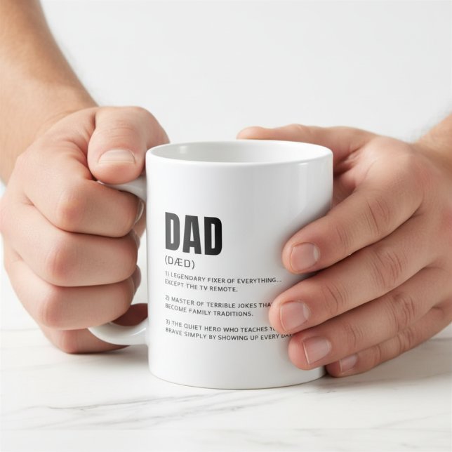 Rolig hjärtlig definition av pappa kaffemugg (Skapare uppladdad)