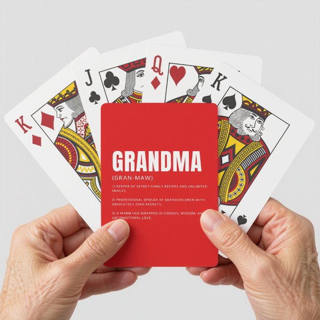 Rolig Hjärtlig Mormor Definition Casinokort (Skapare uppladdad)