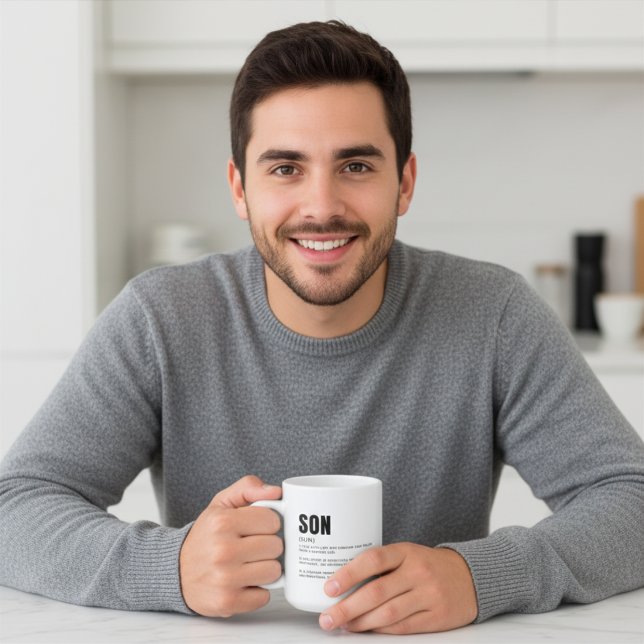 Rolig hjärtlig sondefinition kaffemugg (Skapare uppladdad)